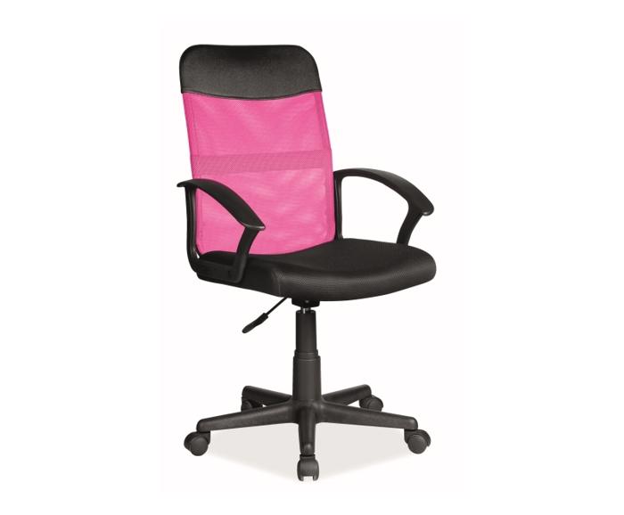 Fotogalerie Dětská kancelářská židle Q-702, Růžová/černá