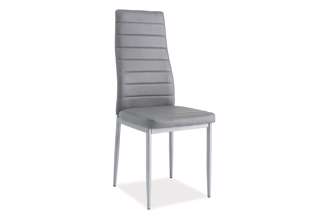 Jídelní židle H 261 - Šedá/chrom