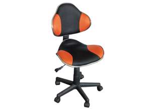 Dětská židle Q-G2 oranžová/černá