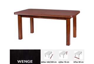 Rozkládací jídelní stůl WENUS 5 - wenge