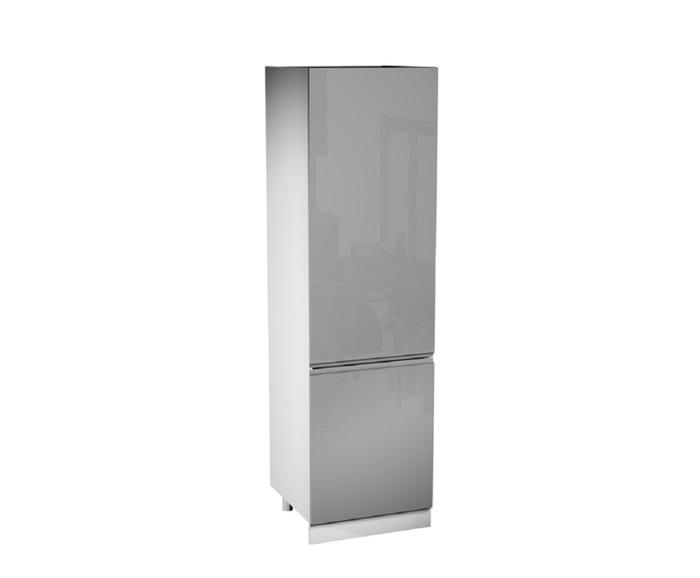 Fotogalerie D60ZL (60 cm) levá, vysoká skříňka pro vestavnou lednici kuchyňské linky Aspen - šedá