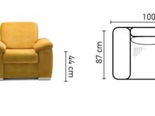 Fotogalerie Křeslo Barello - výběr potahů