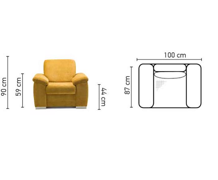 Fotogalerie Křeslo Barello - výběr potahů