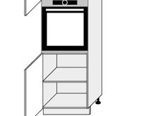 Fotogalerie D14RU 2D (60 cm) skříňka pro vestavbu s dvířky, kuchyňské linky Platinum