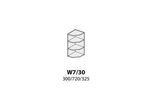 W7/ 30 ( 30 cm), kuchyňské linky Platinum
