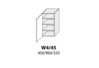 W4/ 45 (45 cm), kuchyňské linky Platinum