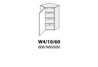 W4/10/ 60 ( 60 cm), skříňka rohová, kuchyňské linky Platinum