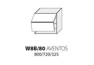 W8B/ 80 AV ( 80 cm), kuchyňské linky Platinum