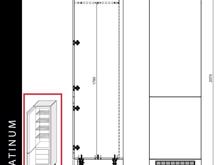 Fotogalerie D14DL 60 (60 cm) skříňka pro lednicovou vestavbu, kuchyňské linky Platinum