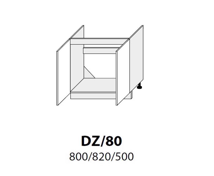Fotogalerie D8Z 80 (80 cm) spodní skříňka dřezová, kuchyňská linka Malmo