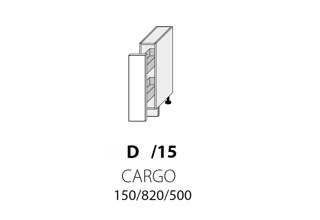 D15 KARGO (15 cm), kuchyňské linky Platinum - bez drátěného programu