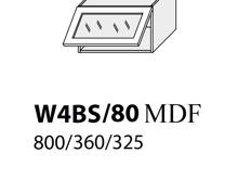 Fotogalerie Kuchyňská skříňka horní W4BS/80 MDF