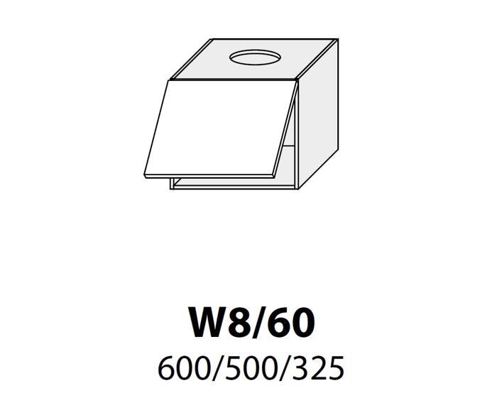 Fotogalerie W8 60 (60 cm), skříňka digestořová, kuchyňské linky Platinum