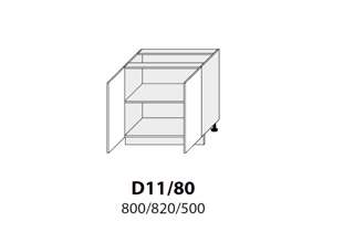 D11 80 (80 cm), kuchyňské linky Platinum