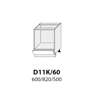 D11K 60 ( 60 cm) skříňka pro vestavnou troubu, kuchyňské linky Platinum