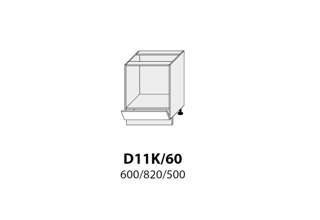 D11K 60 (60 cm) skříňka pro vestavnou troubu, kuchyňská linka Malmo