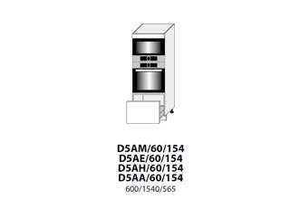 D5AM 60 (60 cm) skříňka pro vestavbu, kuchyňské linky Platinum