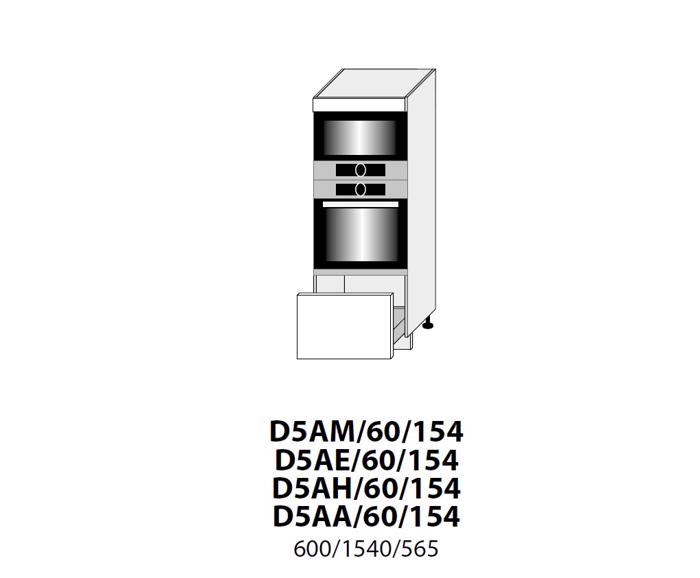 Fotogalerie D5AM 60 (60 cm) skříňka pro vestavbu, kuchyňské linky Platinum