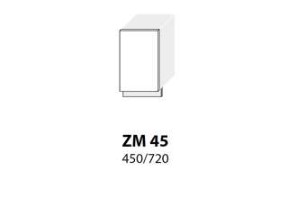 ZM 45 (45 cm) dveře na myčku, kuchyňská linka Malmo
