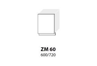 ZM 60 (60 cm) dveře na myčku, kuchyňské linky Platinum