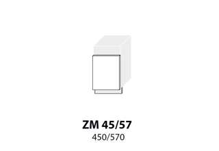 ZM 57 45 ( 45 cm) dveře na myčku, kuchyňské linky Platinum