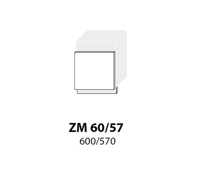 Fotogalerie ZM 57 60 ( 60 cm), dveře na myčku, kuchyňská linka Platinum