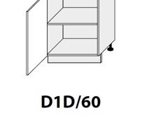 Fotogalerie D1D 60 ( 60 cm), kuchyňské linky Platinum