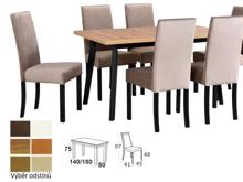 Fotogalerie Jídelní set - stůl Oslo 5/židle Roma 2 - výběr barev