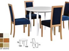 Fotogalerie Jídelní set - stůl Poli 3/židle Roma 3 - výběr barev