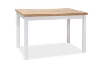 Jídelní stůl Adam 100x60 - dub lancelot/bílý mat