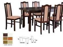 Fotogalerie Jídelní set - stůl Wenus 1/ židle Bos 2 - výběr barev