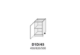 Dolní skříňka jednodveřová 45cm - D1D 45 - kuchyně Malmo