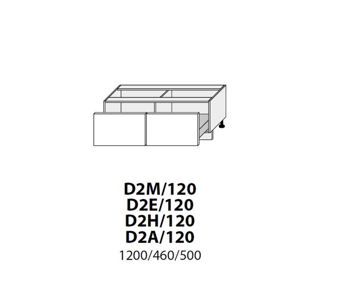 Fotogalerie D2M 120 (120 cm), kuchyňské linky Platinum