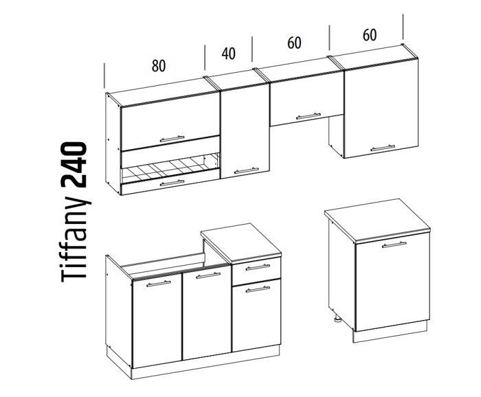 Fotogalerie Kuchyňská linka Tiffany 240