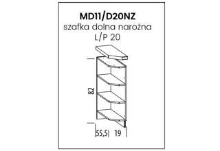 Fotogalerie MD11 (20 cm), kuchyňská linka Modena