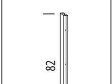Fotogalerie MD25, boční krycí lišta ke spodním skříňkám kuchyňské linky Modena