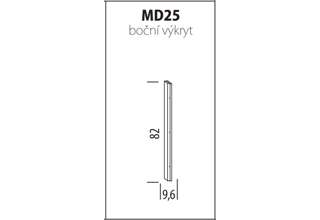 MD25, boční krycí lišta ke spodním skříňkám kuchyňské linky Modena