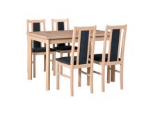 Fotogalerie Jídelní set MILENIUM 1 - stůl+4 židle (dub sonoma)