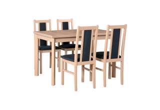 Vyobrazení stolu a židle v odstínu - dub sonoma