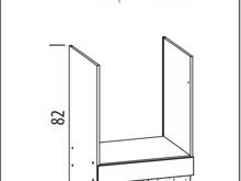 Fotogalerie MD17 (60 cm) skříň pro vestavnou troubu, kuchyňská linka Modena