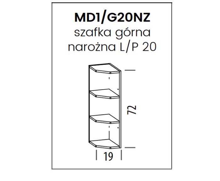 Fotogalerie MD1 (20 cm), kuchyňská linka Modena