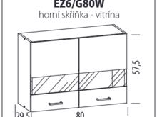 Fotogalerie EZ6 G80W (80 cm), kuchyňská linka Eliza