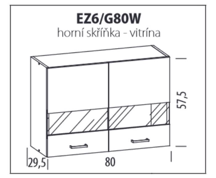 Fotogalerie EZ6 G80W (80 cm), kuchyňská linka Eliza