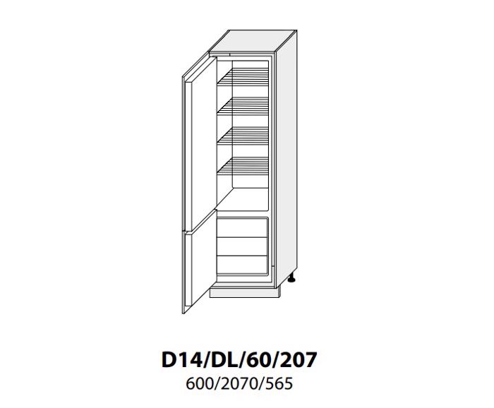 Fotogalerie D14DL 60 (60 cm) skříňka pro lednicovou vestavbu, kuchyňské linky Platinum