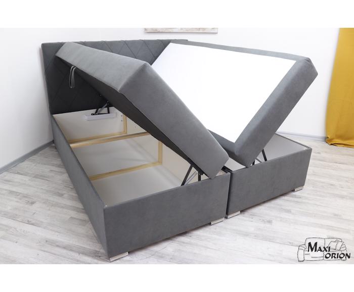 Čalouněná postel Boxspring Royal New, úložný prostor