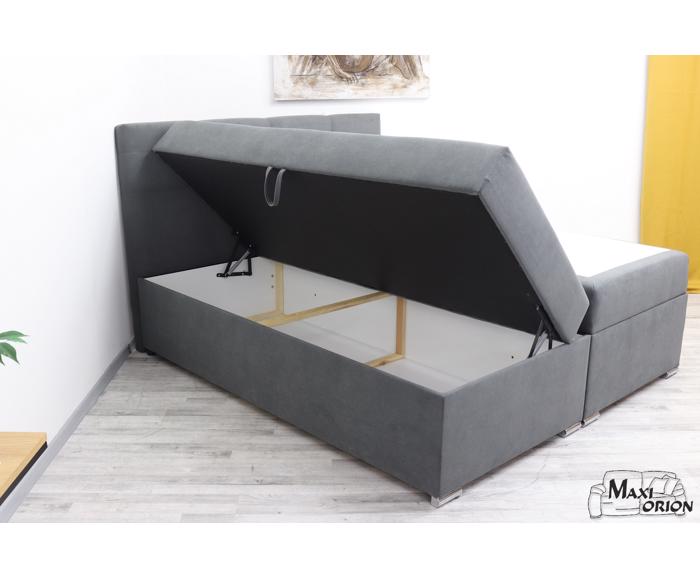 Čalouněné lůžko Boxspring Loft New, úložný prostor