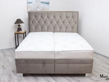 Fotogalerie Blanář - luxusní postel Kerstin 180x200 - béžový samet