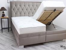 Fotogalerie Blanář - luxusní postel Kerstin 180x200 - béžový samet