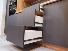 Fotogalerie D40S3 (40 cm) BEIGE MAT(MDF), šuplíková skříňka kuchyňské linky Langen 