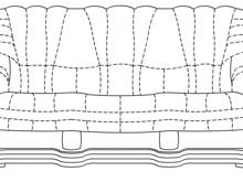 Fotogalerie Pohovka Oskar s rozkladem - výběr potahů z pravé kůže